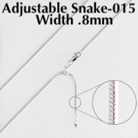 Adjustable Snake 015 Chain